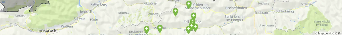Map view for Pharmacies emergency services nearby Uttendorf (Zell am See, Salzburg)